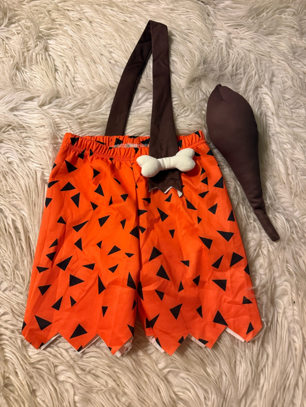 Kids flintstone bam bam costume (D12)